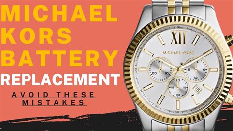 how to remove the back of a michael kors watch|michael kors watch battery removal.